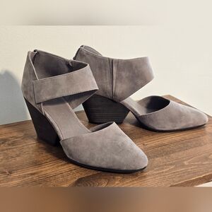 Eileen Fisher Suede Mina Wedge Heels Garnett Hill Women's Size 9